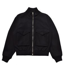 画像1: MINEDENIM  Wool Light Melton Flying JKT (1)