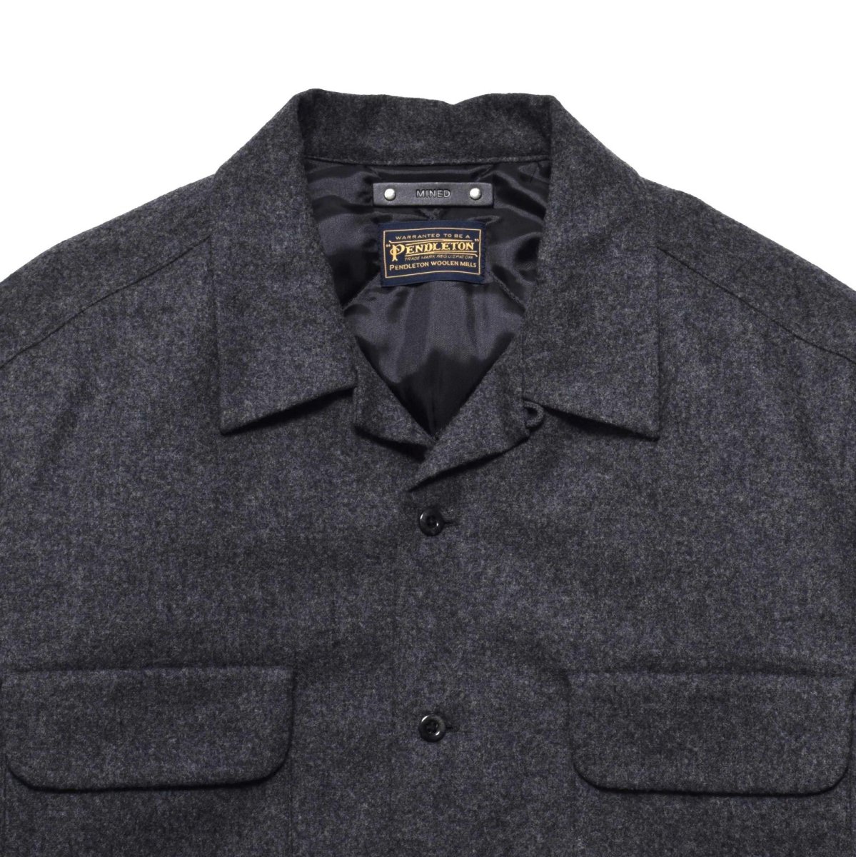 画像4: MINEDENIM  PENDLETON Wool Quiltliner Open Collar SH (4)