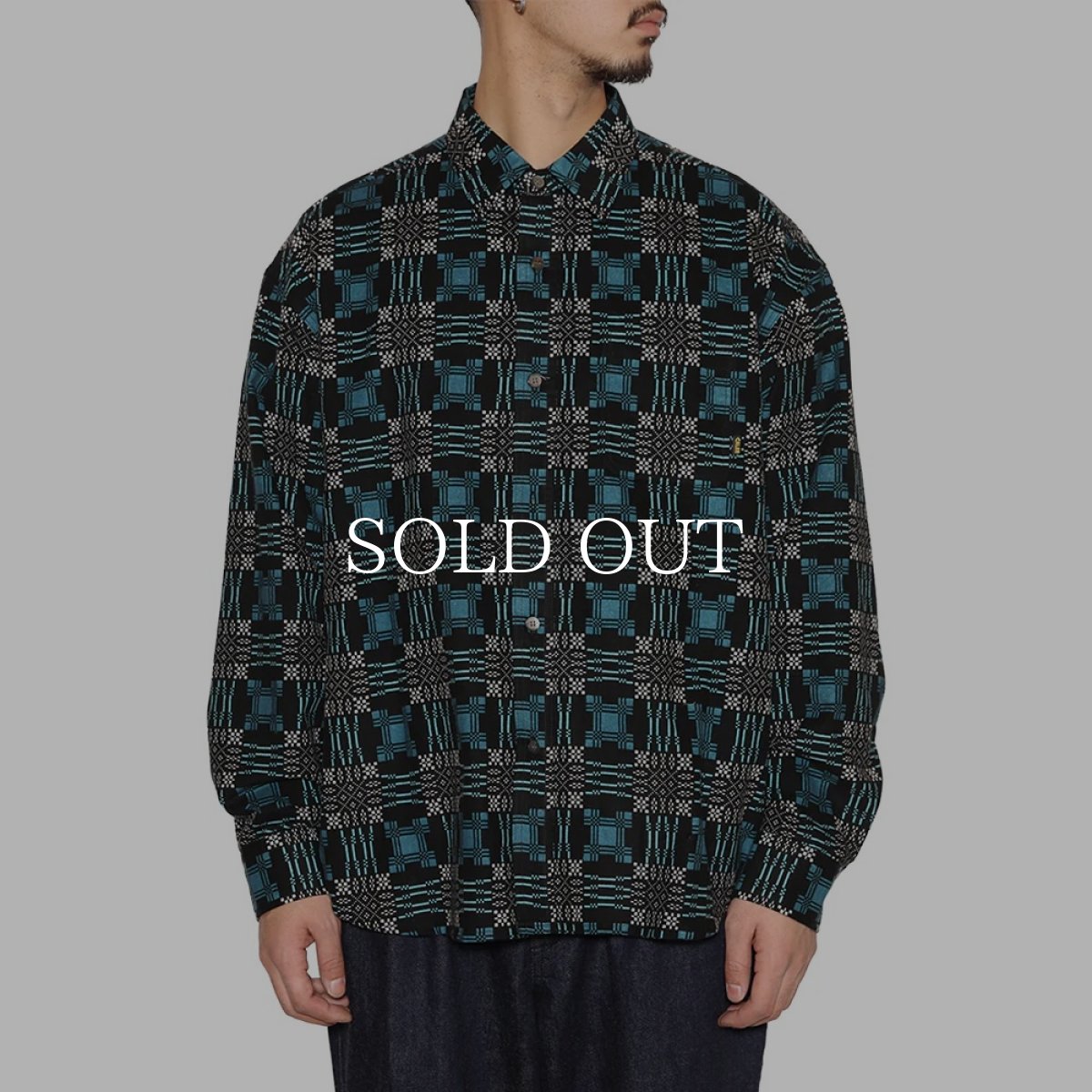 画像3: CALEE  PRINT NEL L/S SH (3)