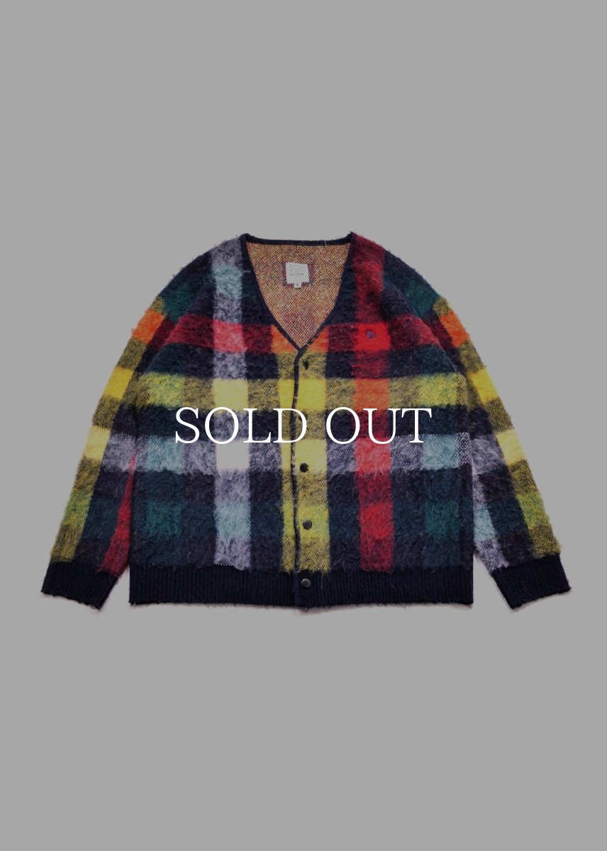 画像1: APPLEBUM  Check Knit Cardigan (1)