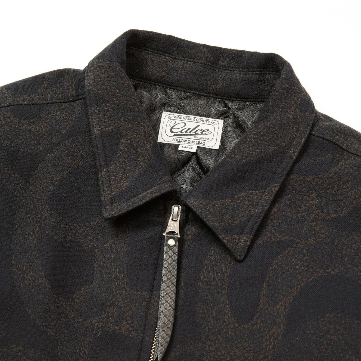 画像4: CALEE  JACQUARD SWINGTOP ＜SNAKE PATTERN＞ (4)