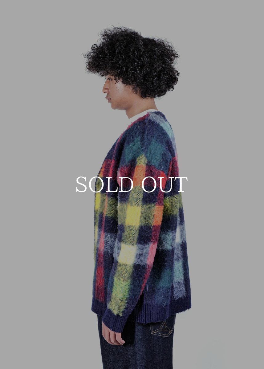 画像4: APPLEBUM  Check Knit Cardigan (4)