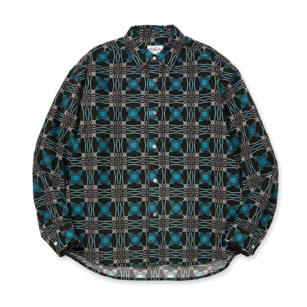 画像1: CALEE  PRINT NEL L/S SH (1)