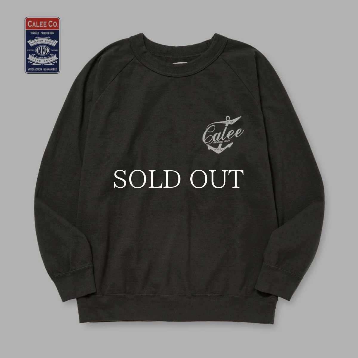 画像1: CALEE  VINTAGE REPRODUCT RAGLAN L/S RIB TEE (1)