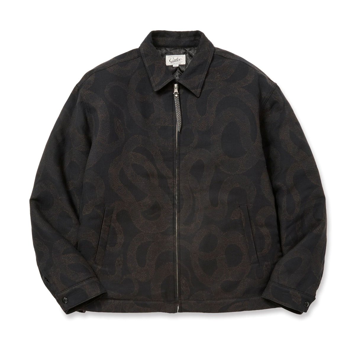 画像1: CALEE  JACQUARD SWINGTOP ＜SNAKE PATTERN＞ (1)
