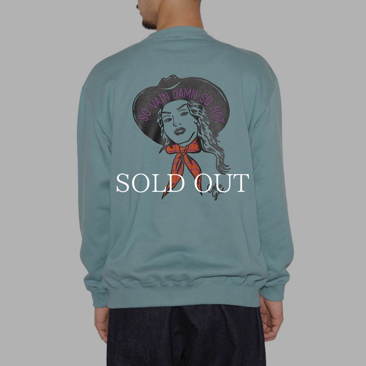 画像3: CALEE  SYNDICATE RETRO WESTERN GIRL CREW NECK SW (3)