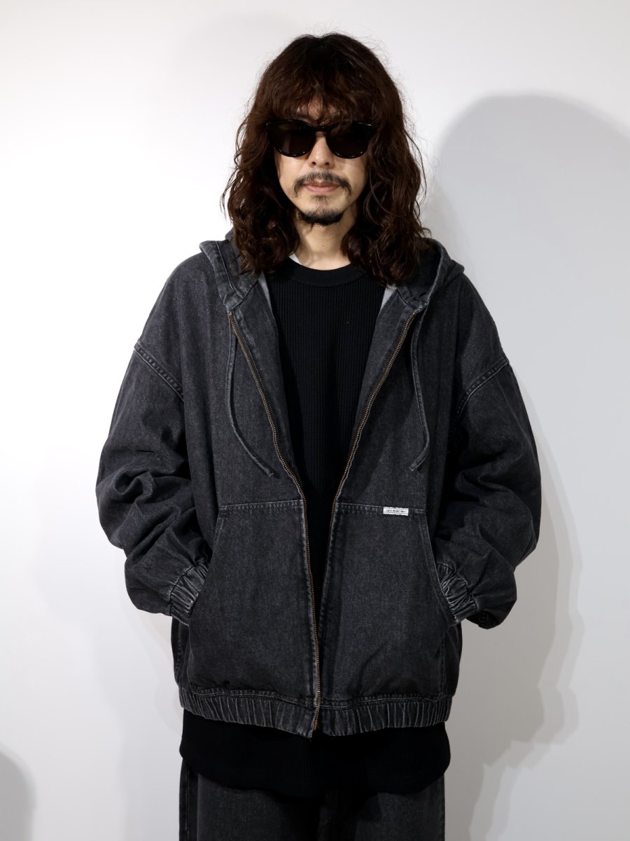 画像2: COOTIE   12.5oz Denim Zip Up Hooded Jacket (2)