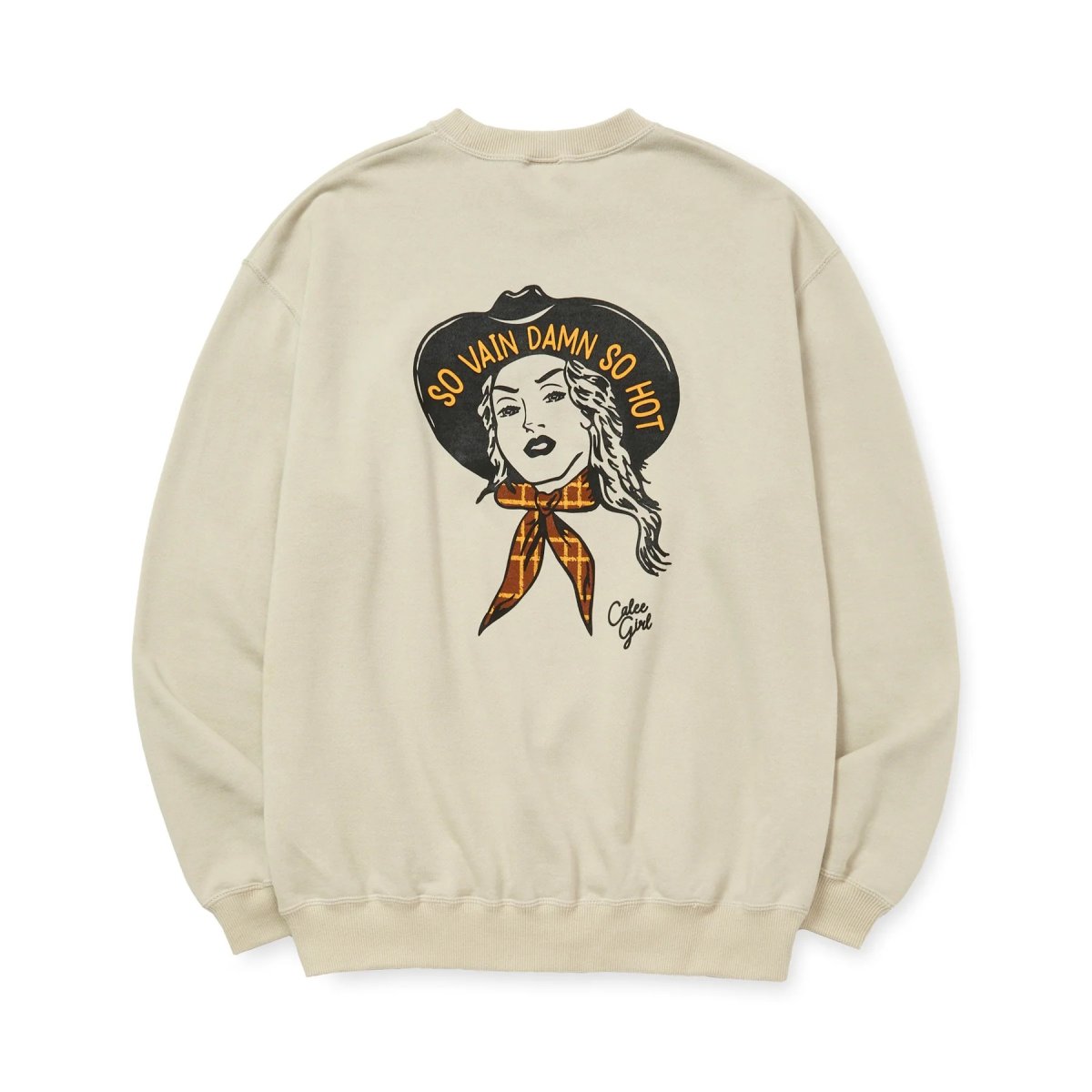 画像10: CALEE  SYNDICATE RETRO WESTERN GIRL CREW NECK SW (10)