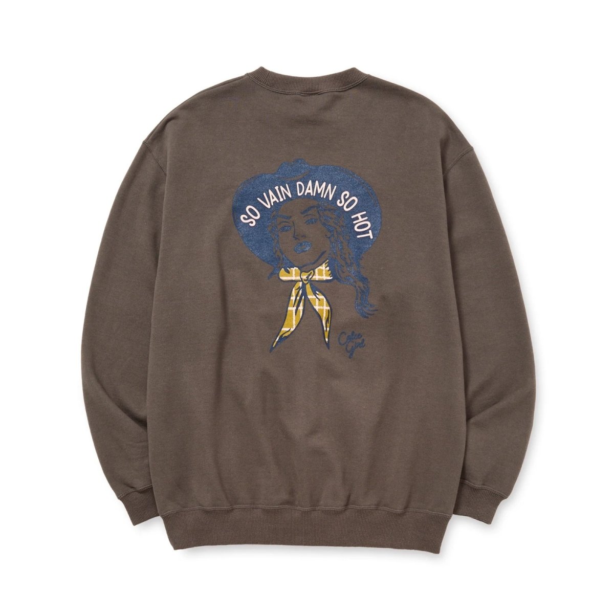 画像12: CALEE  SYNDICATE RETRO WESTERN GIRL CREW NECK SW (12)