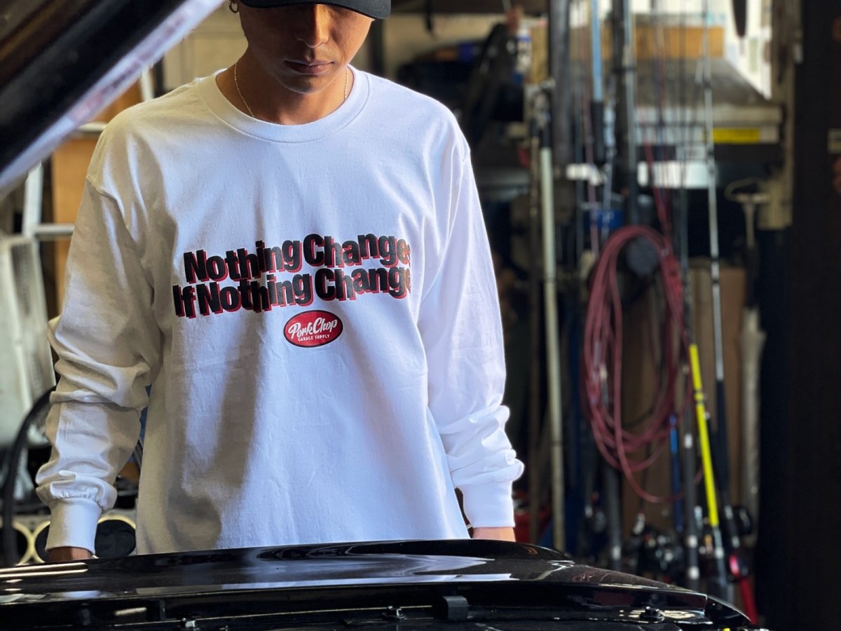 画像14: PORKCHOP GARAGE SUPPLY  NC OVAL SCRIPT L/S TEE (14)
