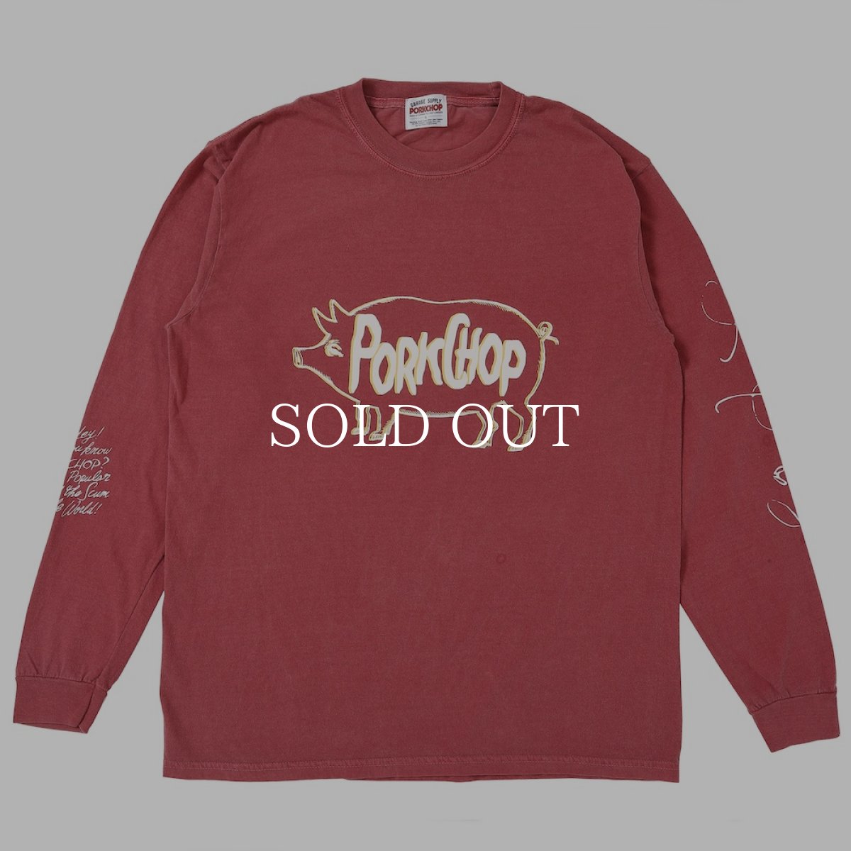 画像1: PORKCHOP GARAGE SUPPLY  SCUM PORK L/S TEE (1)