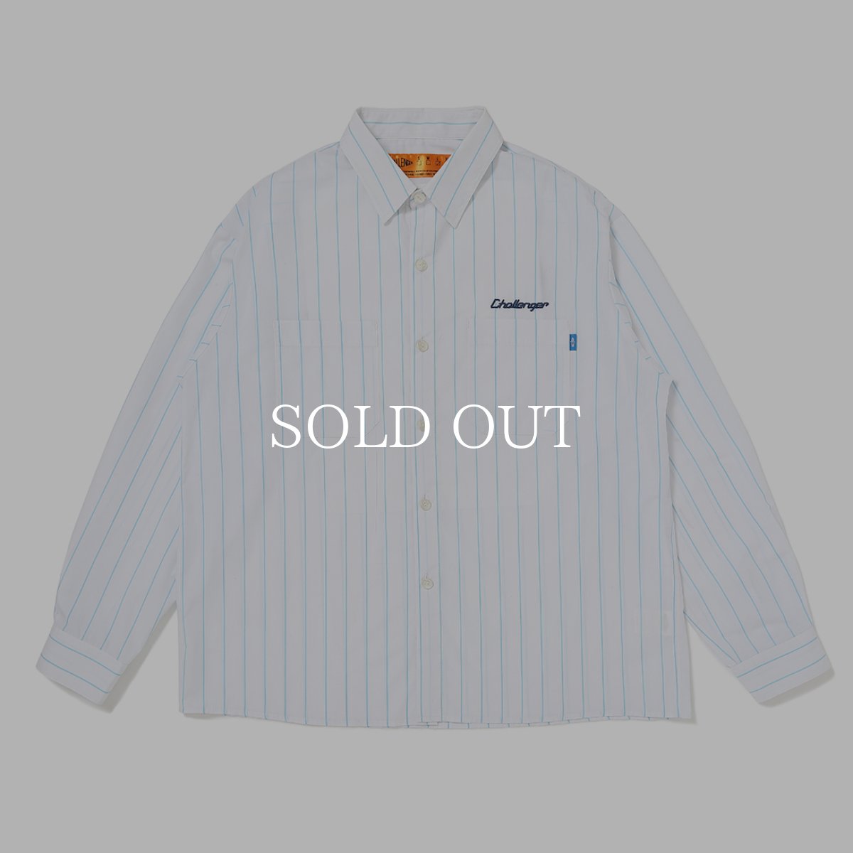 画像1: CHALLENGER  L/S STRIPE MECHANIC SHIRT (1)
