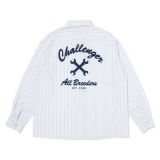 画像2: CHALLENGER  L/S STRIPE MECHANIC SHIRT (2)