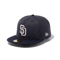 画像1: NEW ERA  59FIFTY Heather Pack サンディエゴ・パドレス ヘザーネイビー ネイビーバイザー (1)