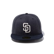 画像6: NEW ERA  59FIFTY Heather Pack サンディエゴ・パドレス ヘザーネイビー ネイビーバイザー (6)
