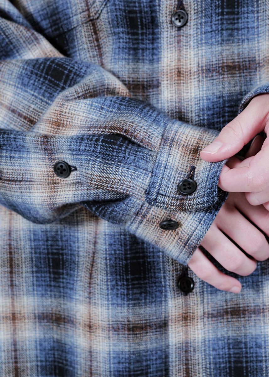 画像8: APPLEBUM  Melange Check Nel Shirt (8)