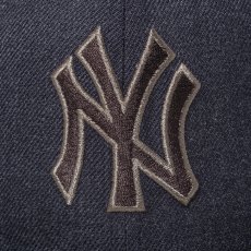 画像3: NEW ERA  59FIFTY Heather Pack ニューヨーク・ヤンキース ヘザーネイビー バーントウッドバイザー (3)