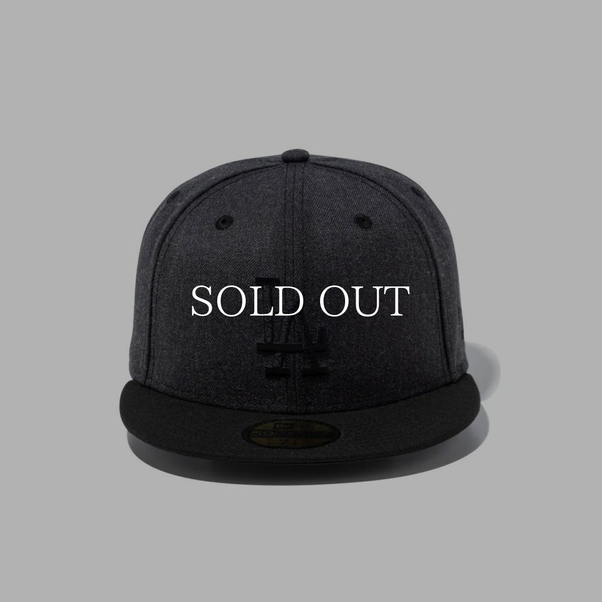 画像6: NEW ERA  59FIFTY Heather Pack ロサンゼルス・ドジャース ヘザーブラック ブラックバイザー (6)