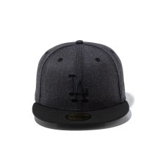画像6: NEW ERA  59FIFTY Heather Pack ロサンゼルス・ドジャース ヘザーブラック ブラックバイザー (6)