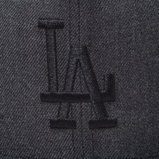画像3: NEW ERA  59FIFTY Heather Pack ロサンゼルス・ドジャース ヘザーブラック ブラックバイザー (3)