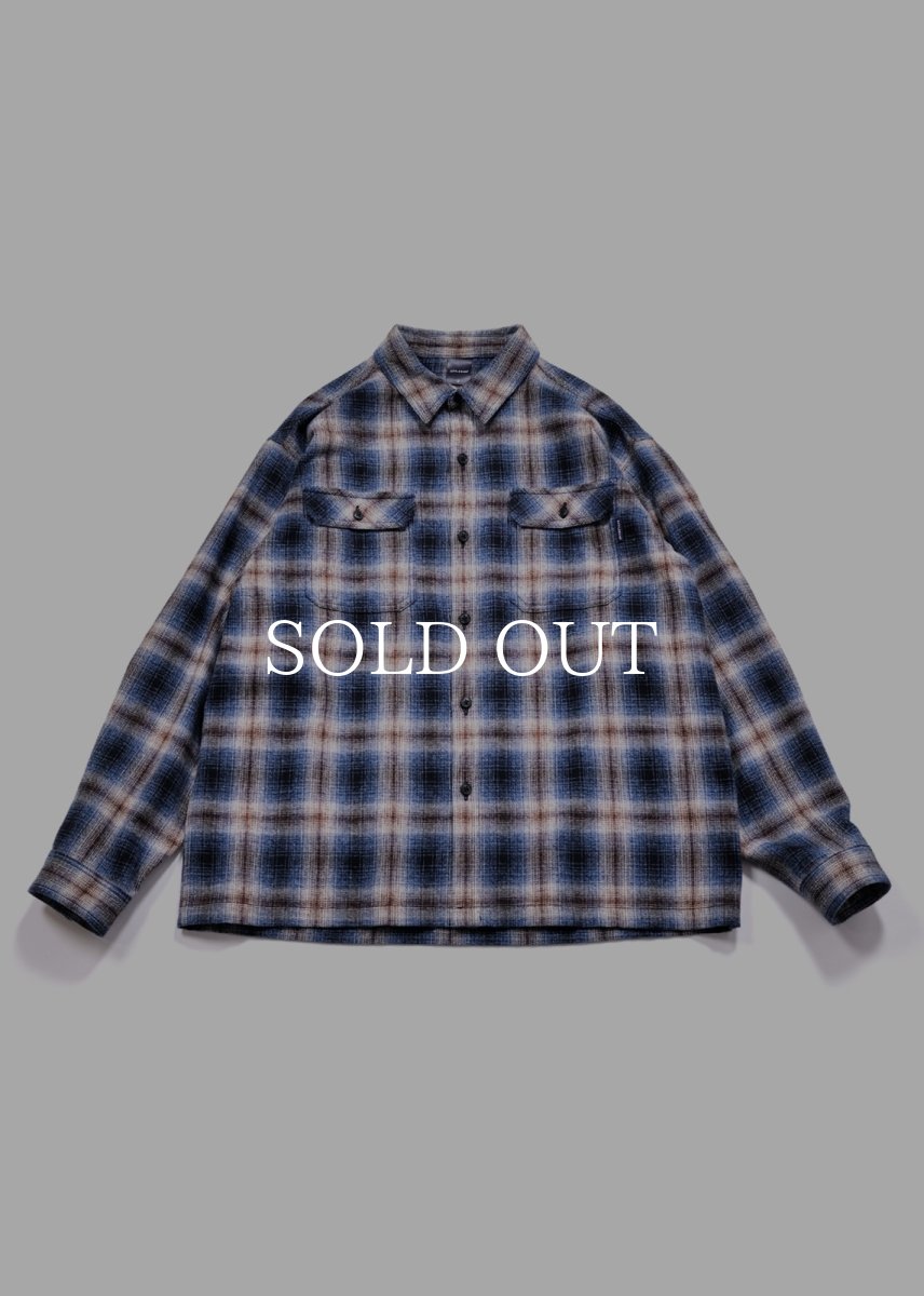 画像1: APPLEBUM  Melange Check Nel Shirt (1)
