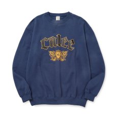 画像1: CALEE  EMBLEM LOGO CRE NECK SW (1)