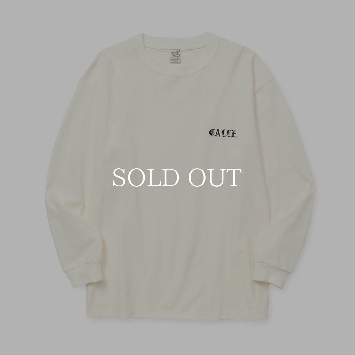 画像7: CALEE  VINTAGE TYPE EMBROIDERY L/S TEE (7)