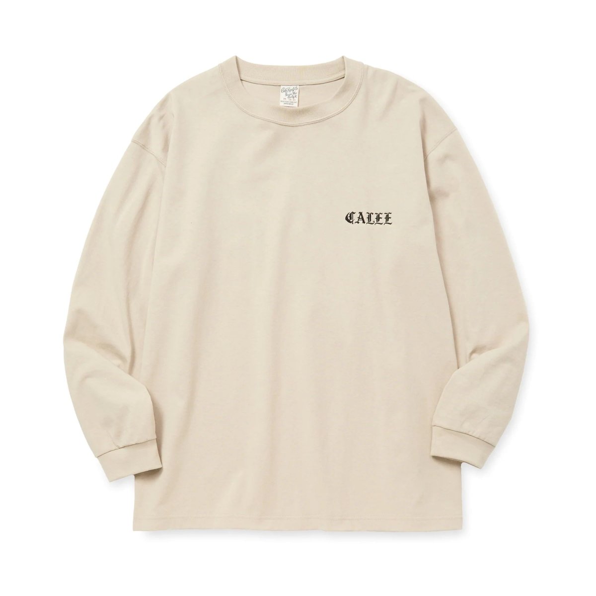 画像6: CALEE  VINTAGE TYPE EMBROIDERY L/S TEE (6)