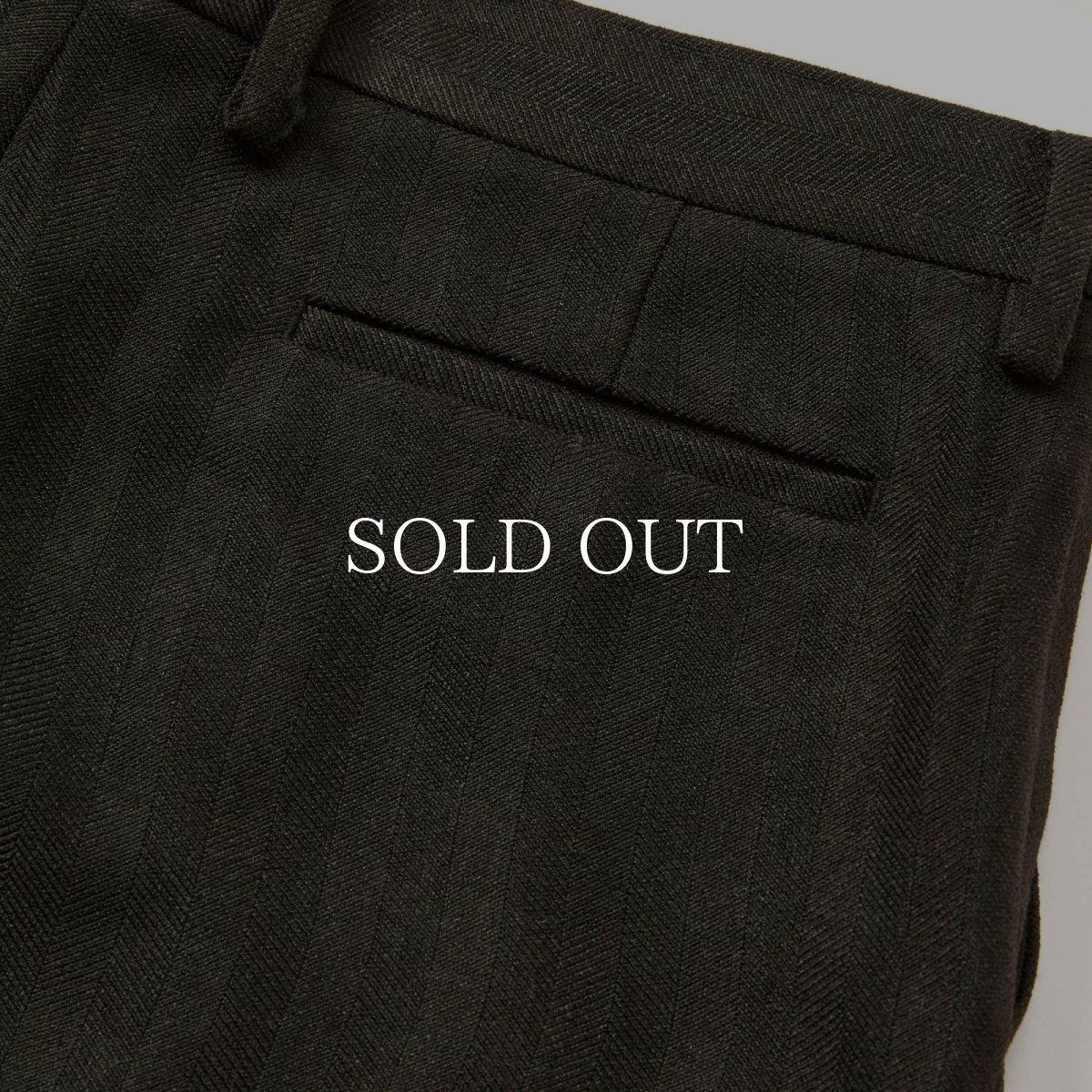 画像7: CALEE  VINTAGE TYPE HERRINGBONE SLACKS (7)