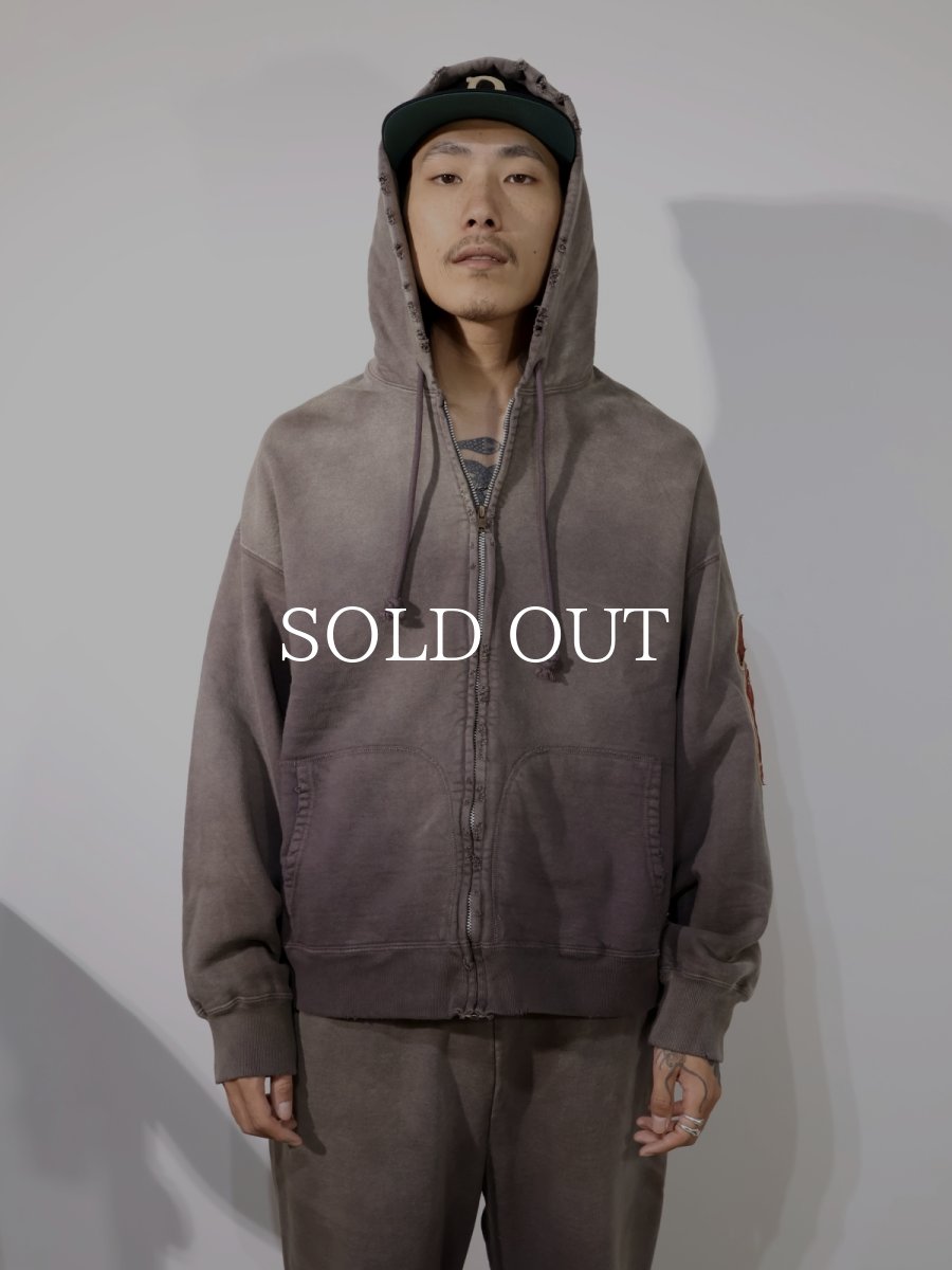 画像3: BOW WOW  BASEBALL CHAMPION ZIP HOODIE AGED (3)
