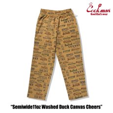 画像2: COOKMAN  シェフパンツ Chef Pants Semiwide Washed Duck Canvas Cheers (2)