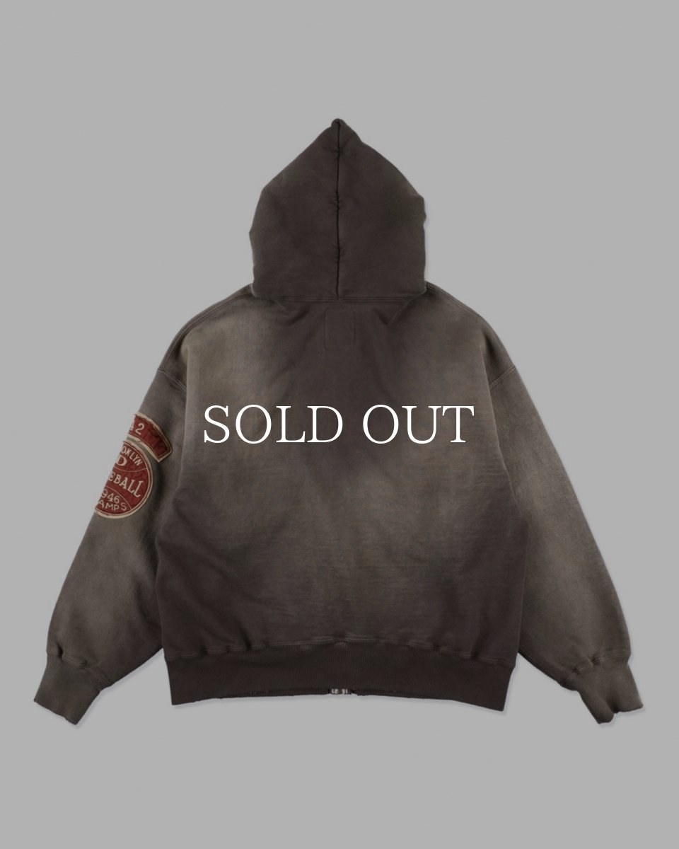 画像2: BOW WOW  BASEBALL CHAMPION ZIP HOODIE AGED (2)