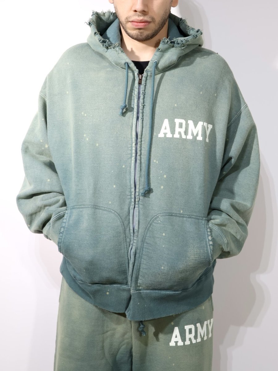 画像3: BOW WOW  ARMY ZIP HOODIE AGED (3)
