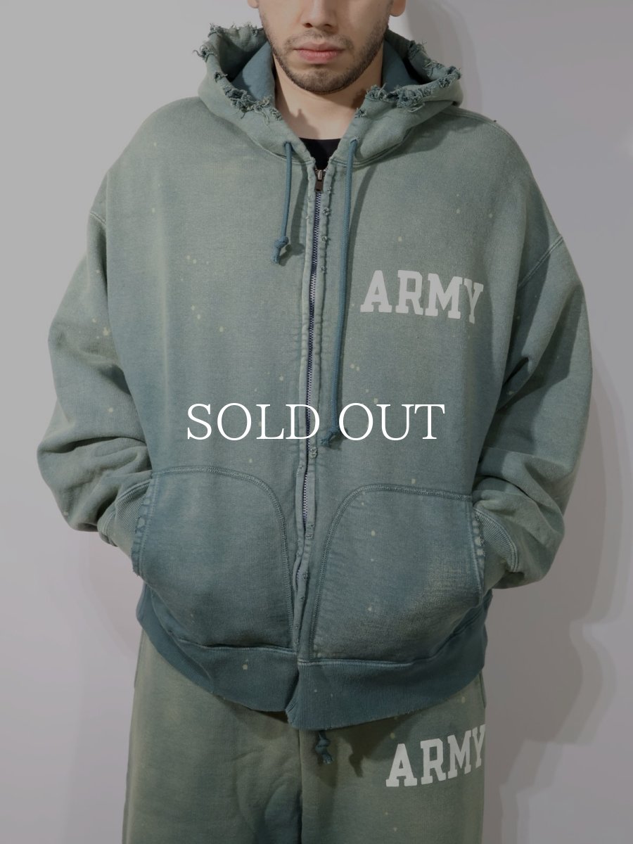 画像3: BOW WOW  ARMY ZIP HOODIE AGED (3)