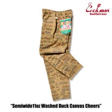 画像10: COOKMAN  シェフパンツ Chef Pants Semiwide Washed Duck Canvas Cheers (10)