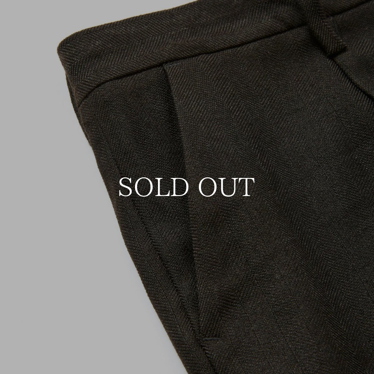 画像5: CALEE  VINTAGE TYPE HERRINGBONE SLACKS (5)