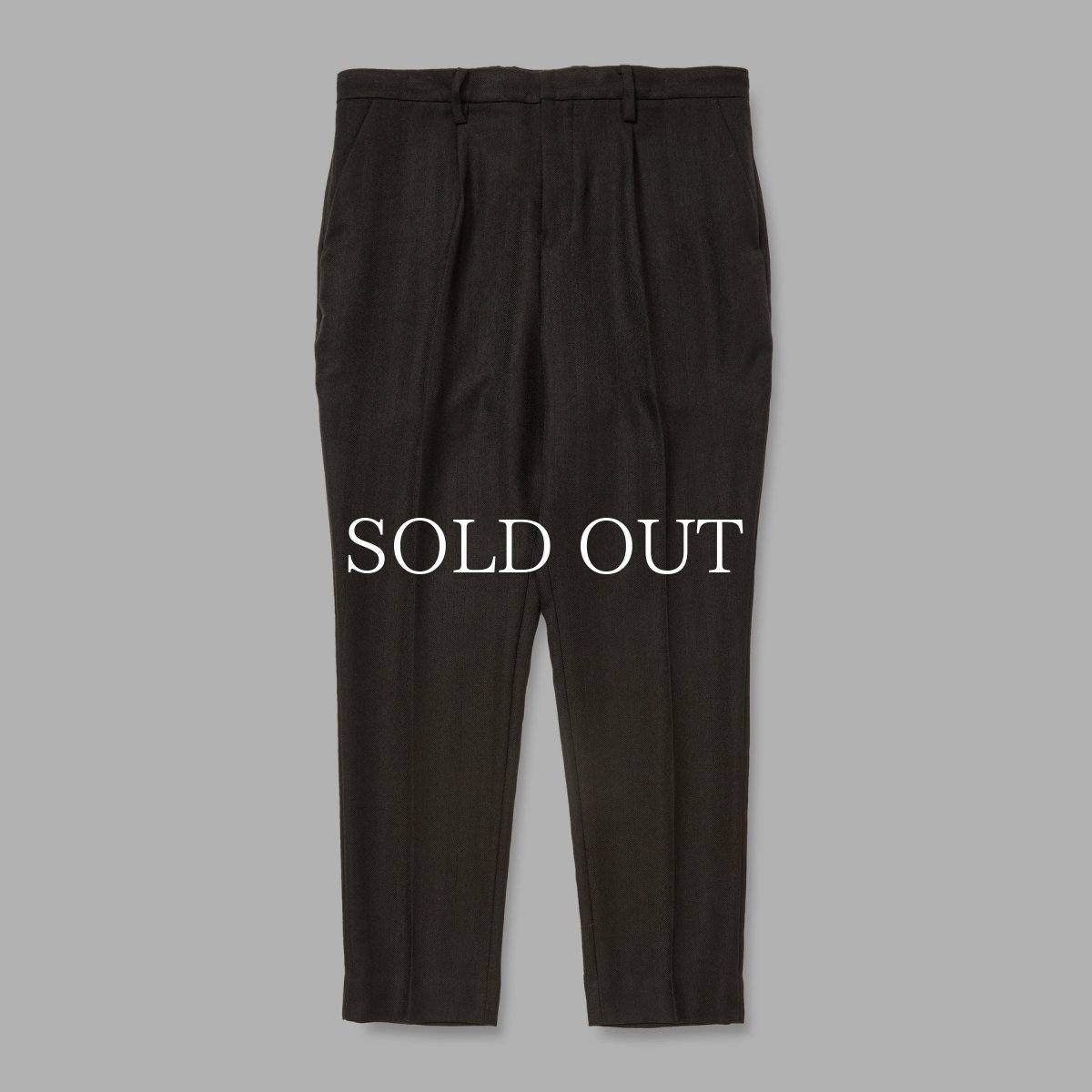 画像1: CALEE  VINTAGE TYPE HERRINGBONE SLACKS (1)