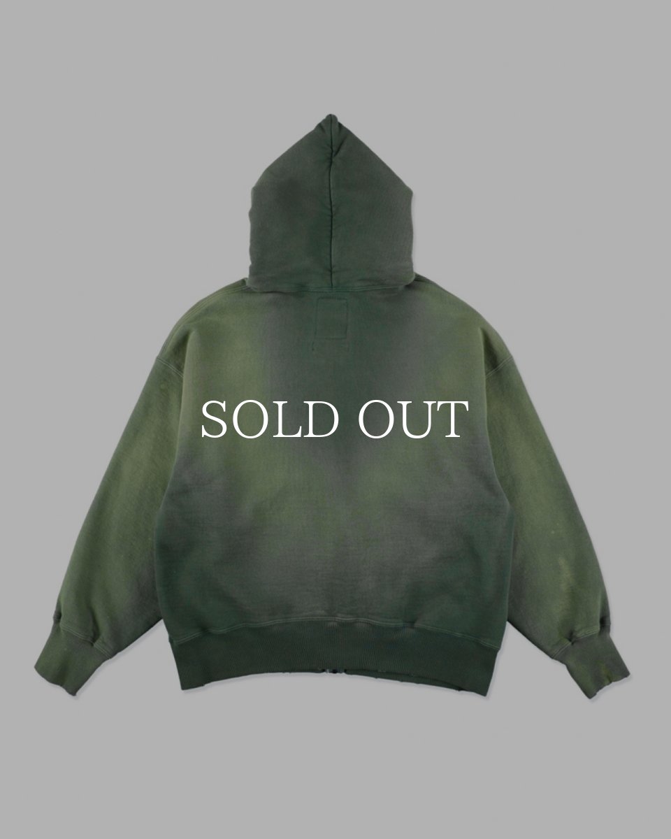 画像2: BOW WOW  ARMY ZIP HOODIE AGED (2)
