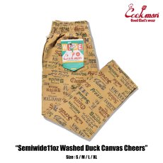 画像1: COOKMAN  シェフパンツ Chef Pants Semiwide Washed Duck Canvas Cheers (1)
