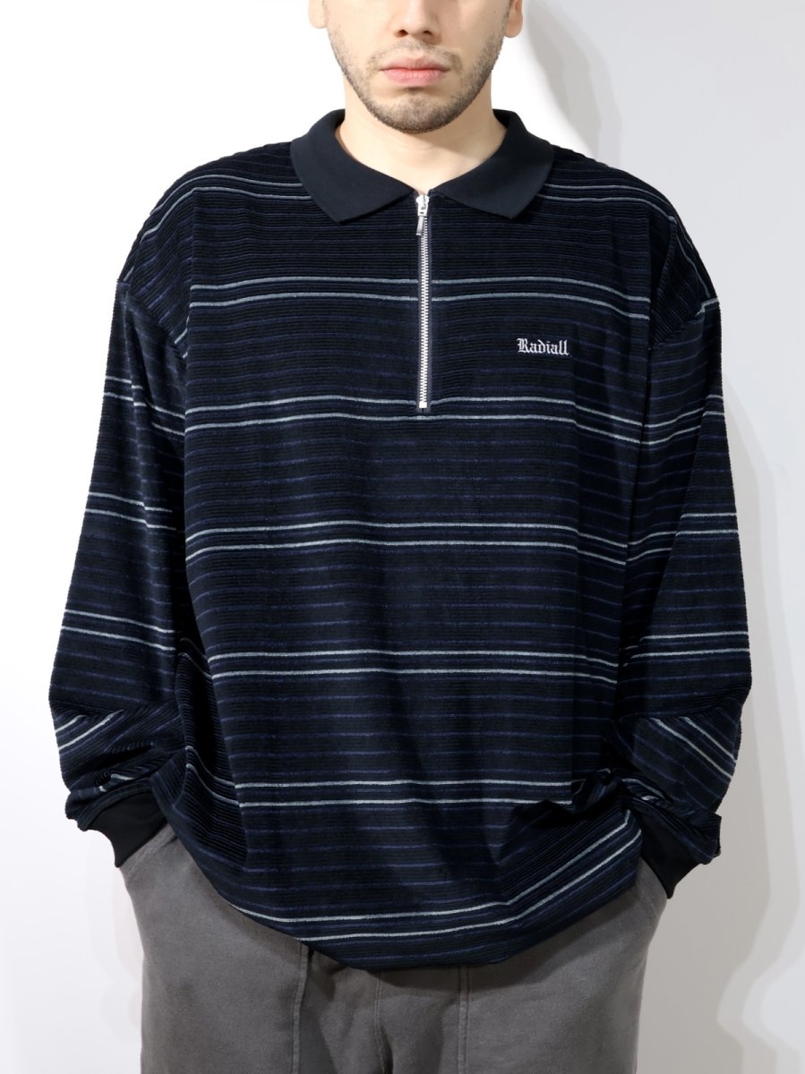 画像3: RADIALL  HITSVILLE - HALF ZIP POLO SHIRT L/S (3)