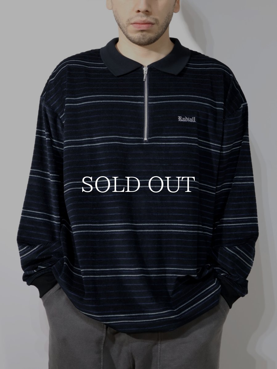 画像3: RADIALL  HITSVILLE - HALF ZIP POLO SHIRT L/S (3)