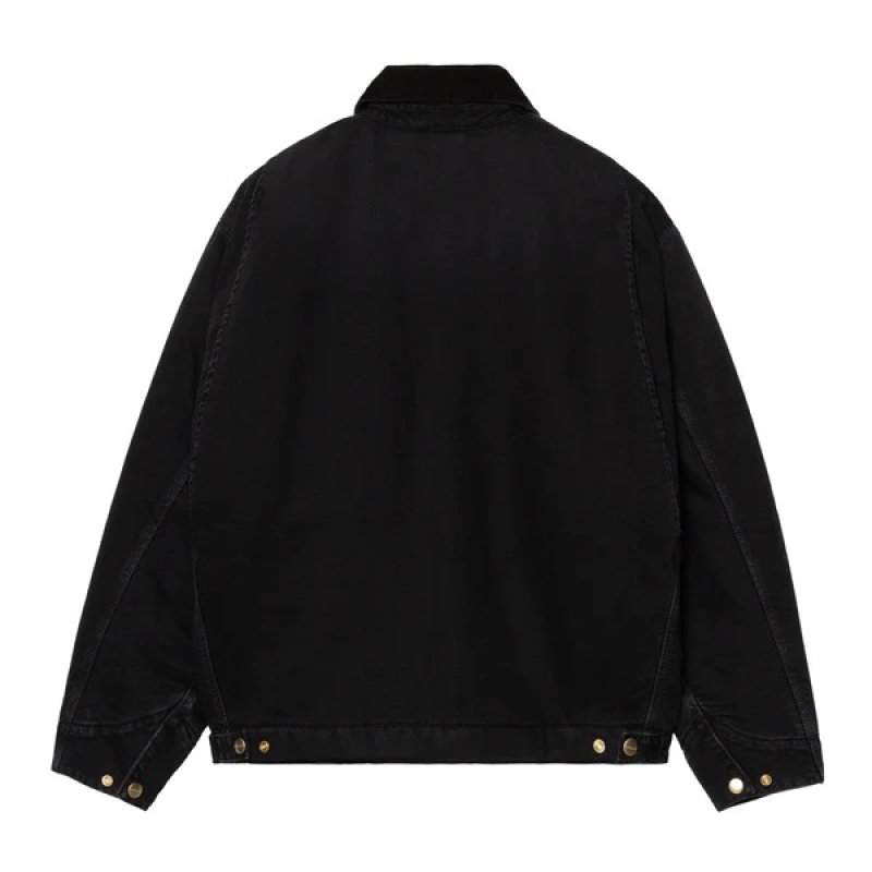 carhartt og detroit jacket S カーハート デトロイト CARHARTT (ｶｰﾊｰﾄ) - OG DETROIT JACKET (OGﾃﾞﾄﾛｲﾄｼﾞｬｹｯﾄ) Black