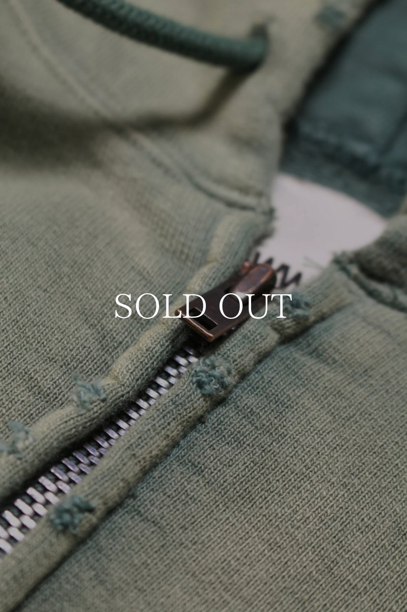 画像5: BOW WOW  ARMY ZIP HOODIE AGED (5)