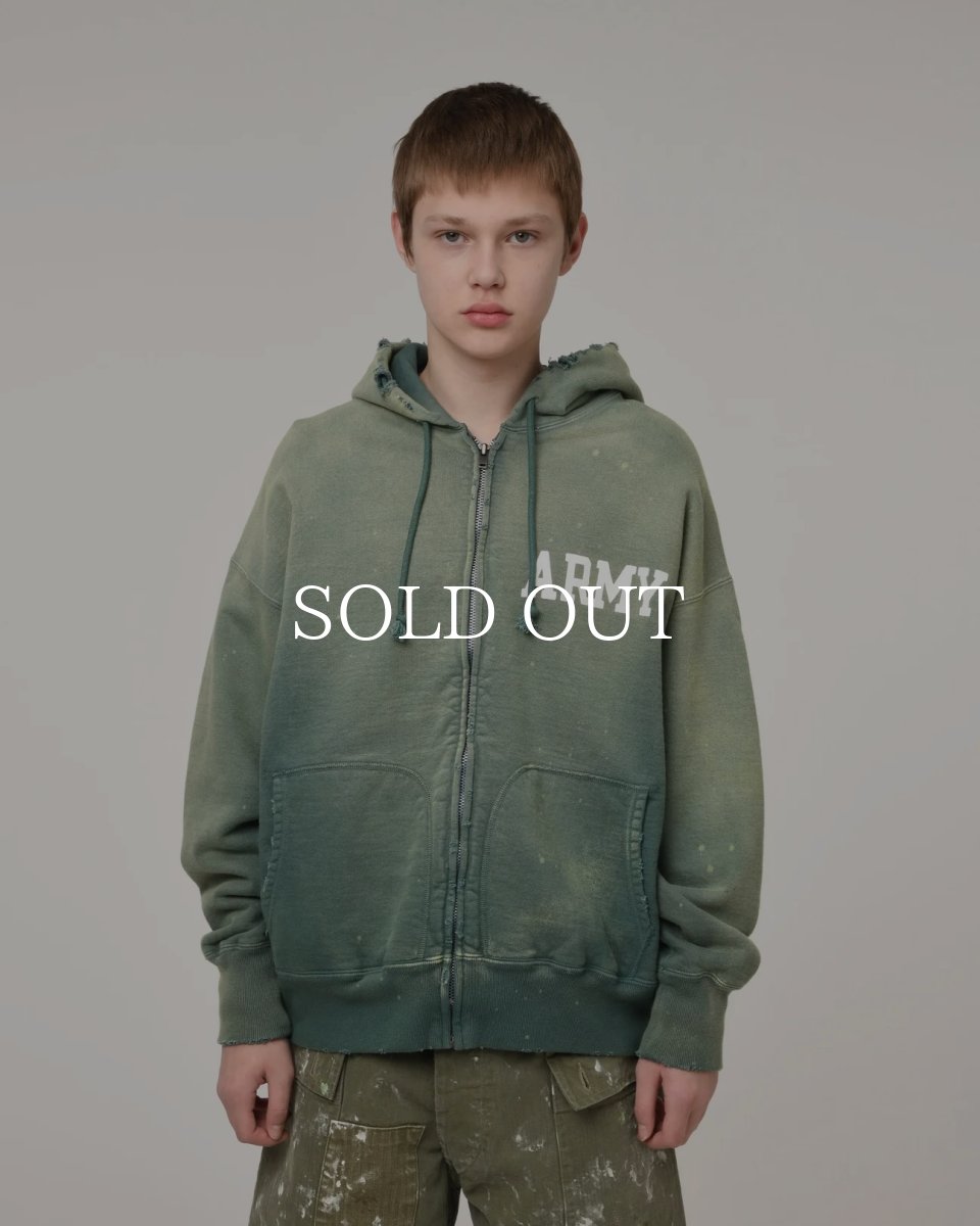 画像10: BOW WOW  ARMY ZIP HOODIE AGED (10)