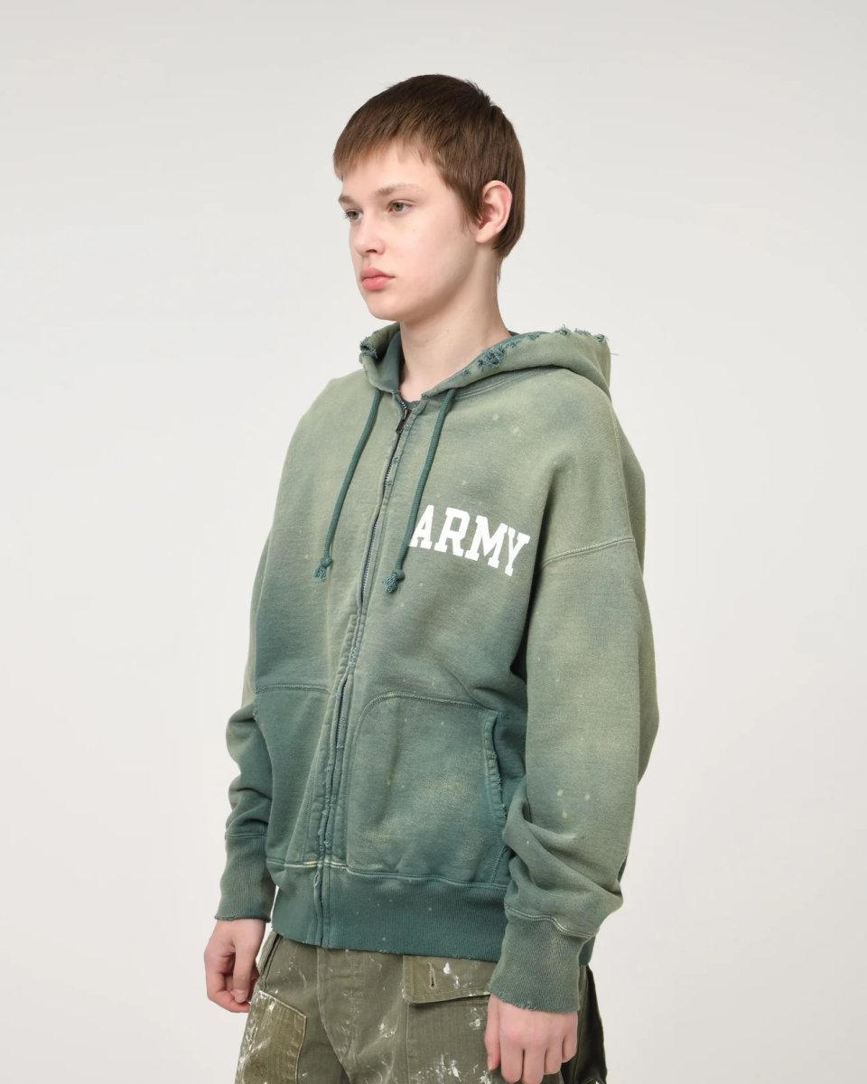 画像11: BOW WOW  ARMY ZIP HOODIE AGED (11)
