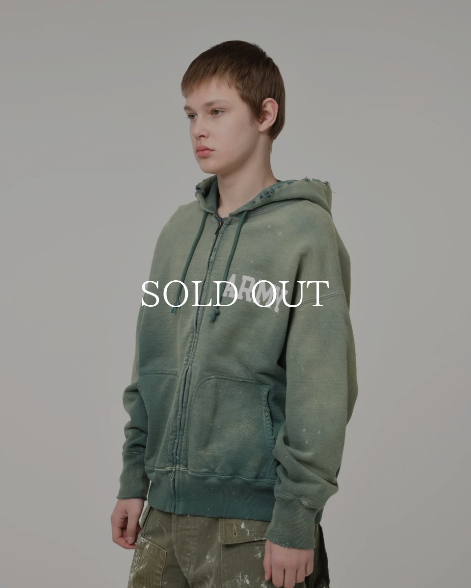 画像11: BOW WOW  ARMY ZIP HOODIE AGED (11)