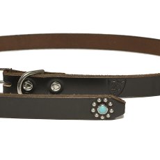 画像2: HTC  Belt #25th 1Point End Flower Turquoise 0.75 (2)