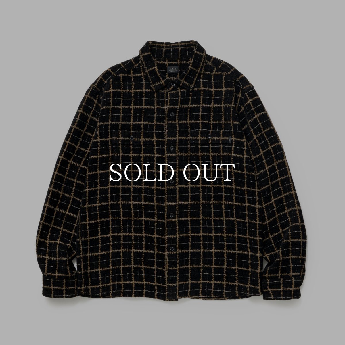画像1: RATS  MOLESKIN CHECK SHIRT (1)