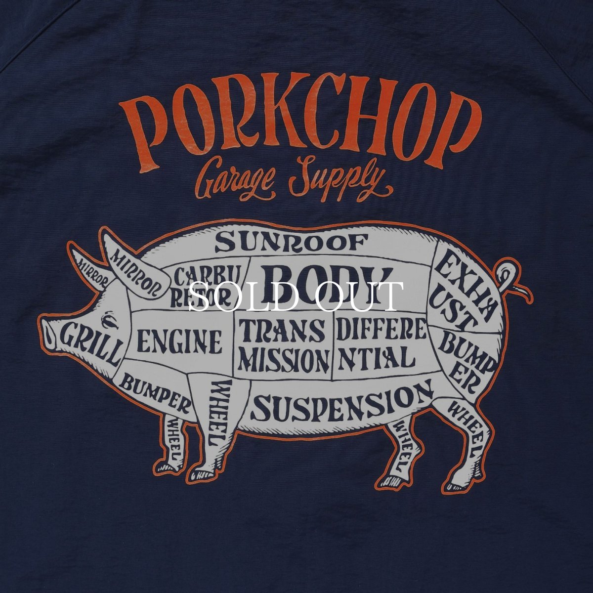 画像28: PORKCHOP GARAGE SUPPLY  PORK BACK NYLON JKT (28)