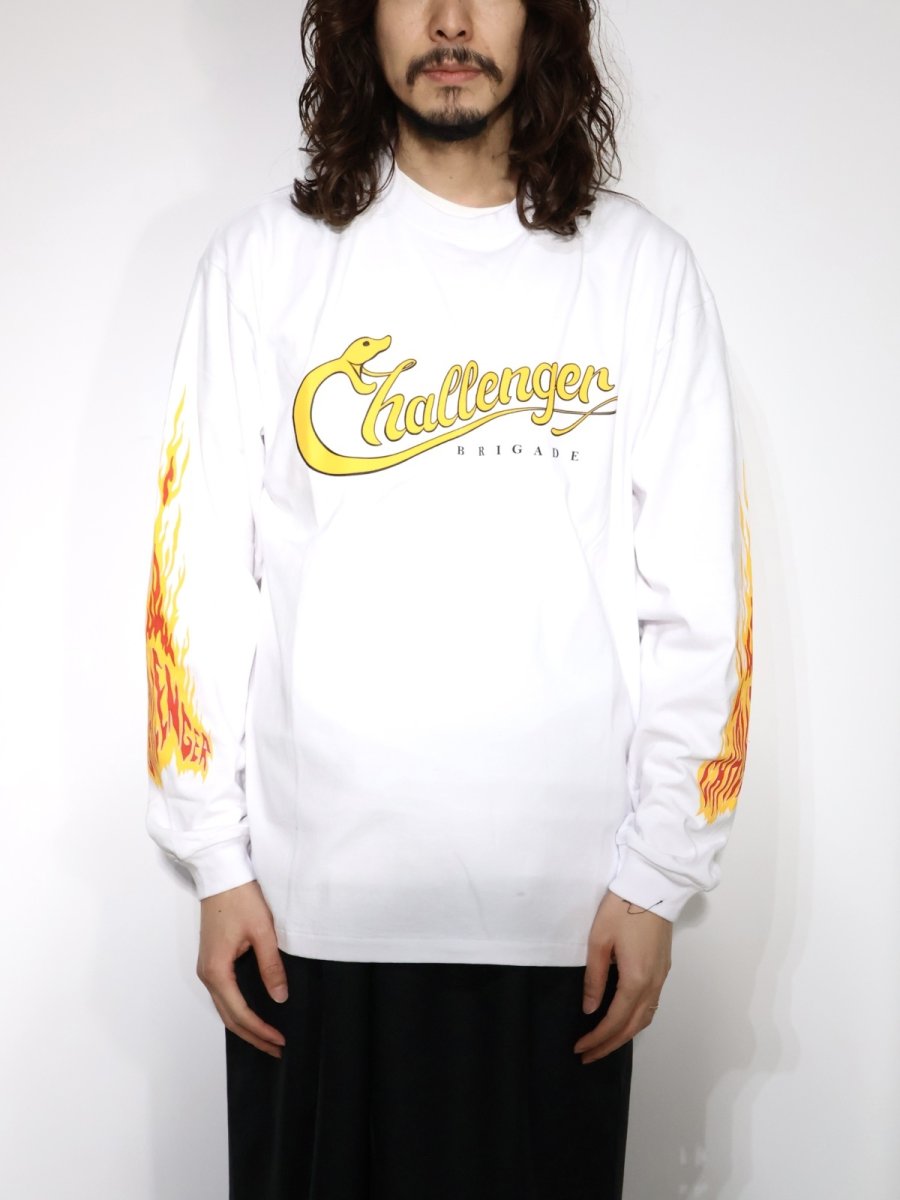画像2: CHALLENGER  L/S SNAKING LOGO TEE (2)
